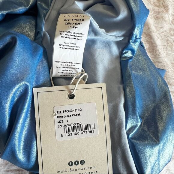 BOAMAR x Revolve Etro One Piece Swimsuit in Wet Ocaso - Size Large NWT - Picture 5 of 6